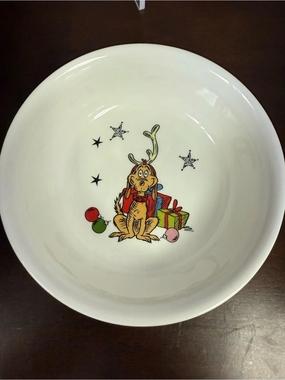 The Grinch Christmas Pet Dog Cat Bowl With Max The Dog NEW